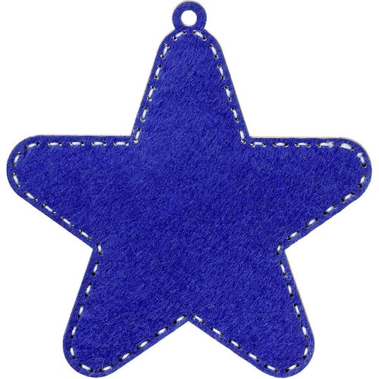 Wonderland Crafts Blue Star Bead Embroidery on Wood Kit